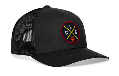 Cleveland Trucker Hat  |  CLE X Basketball Snapback