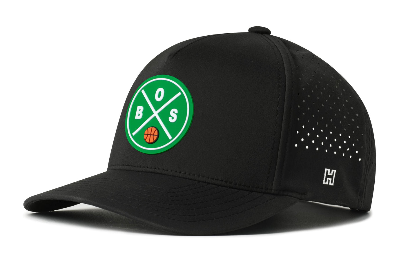 Boston Basketball Performance 5-Panel Haka Hat  |  BOS X Flexfit® Snapback