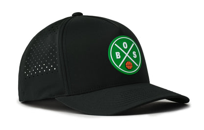 Boston Basketball Performance 5-Panel Haka Hat  |  BOS X Flexfit® Snapback