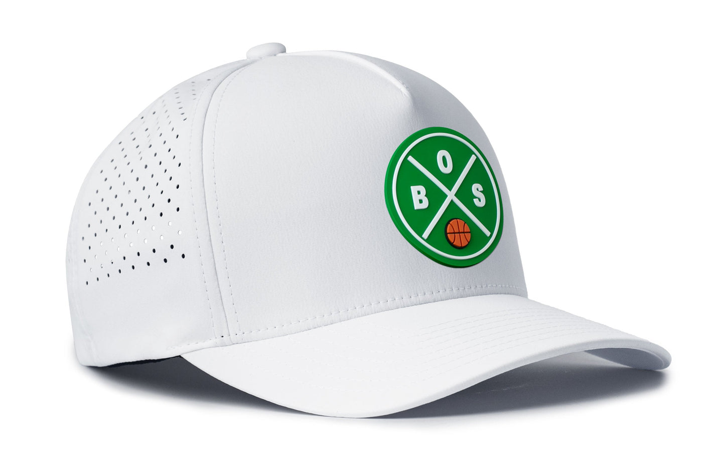 Boston Basketball Performance 5-Panel Haka Hat  |  BOS X Flexfit® Snapback