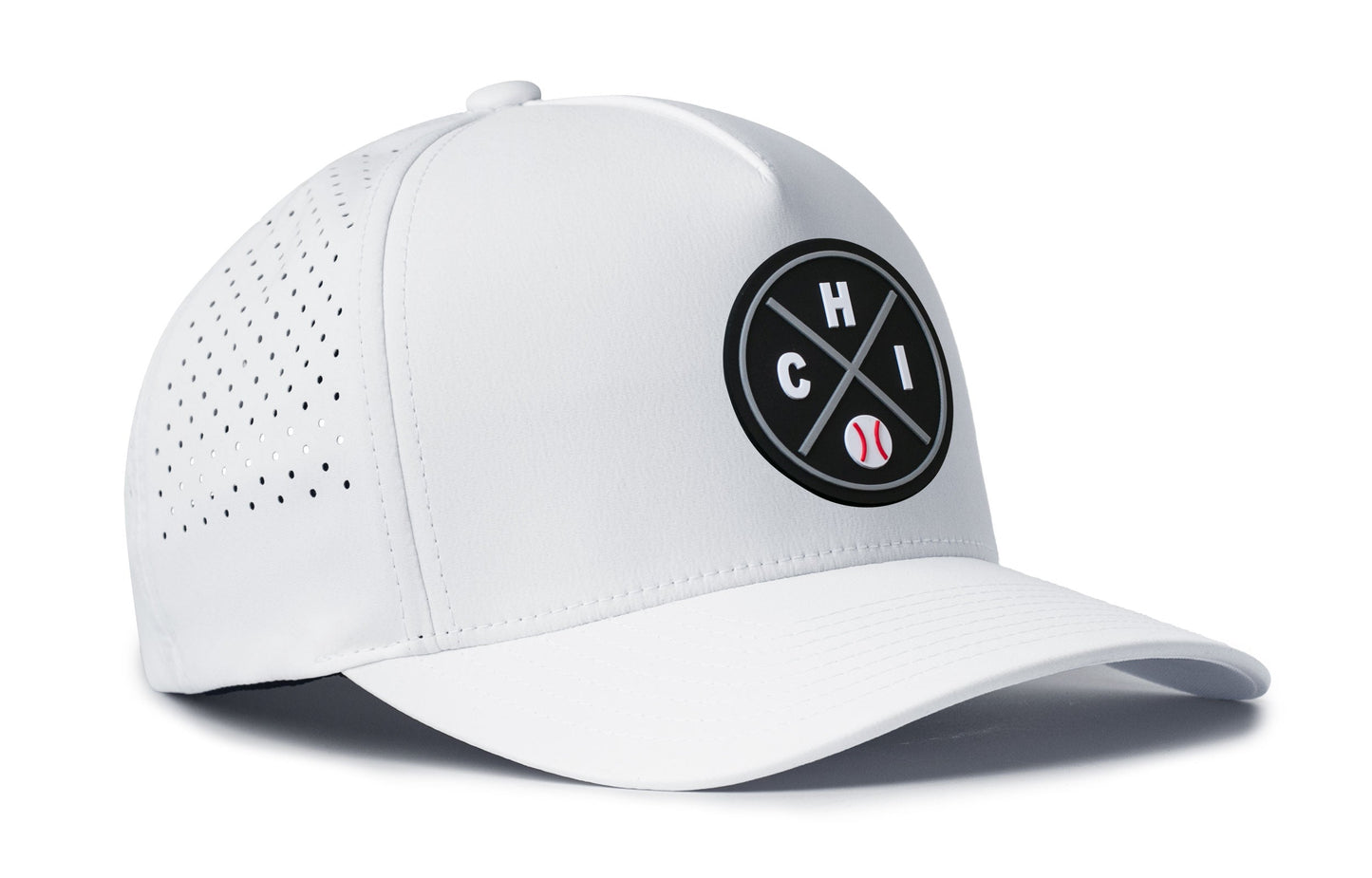 Chicago Baseball Performance 5-Panel Haka Hat  |   Black CHI X Flexfit® Snapback