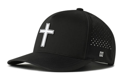 Cross Performance 5-Panel Haka Hat  |  White PVC Christian Flexfit® Snapback