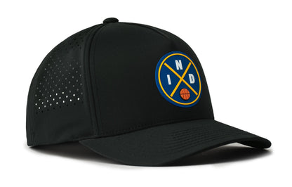 Indianapolis Basketball Performance 5-Panel Haka Hat  |  IND X Flexfit® Snapback