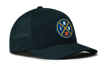 Indianapolis Basketball Performance 5-Panel Haka Hat  |  IND X Flexfit® Snapback