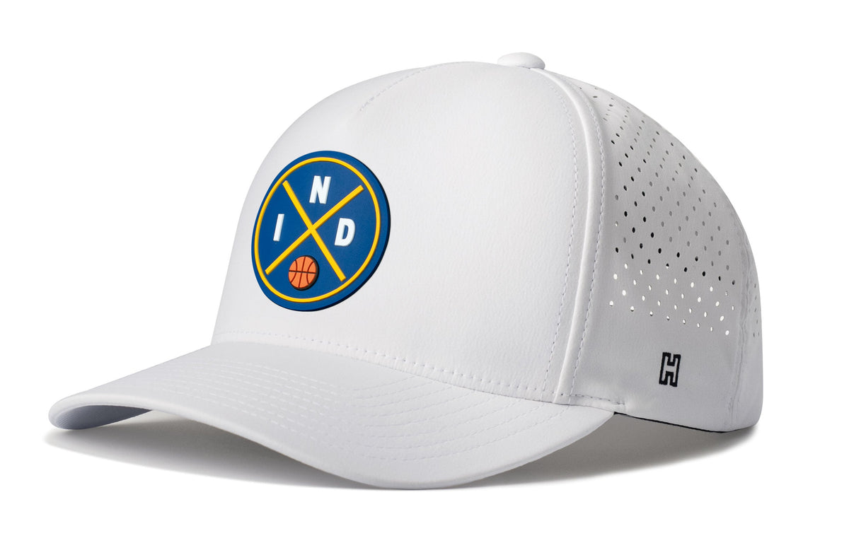 Indianapolis Basketball Performance 5-Panel Haka Hat  |  IND X Flexfit® Snapback