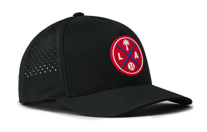 Los Angeles Baseball Performance 5-Panel Hat  |  Red LA X Flexfit® Snapback