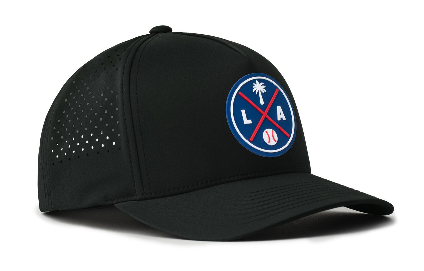 Los Angeles Baseball Performance 5-Panel Haka  Hat  |  Blue LA X Flexfit® Snapback