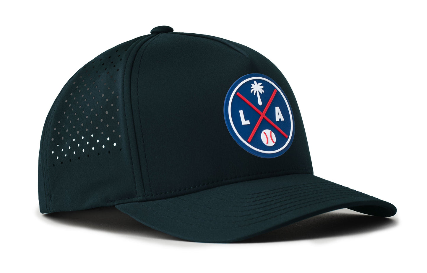 Los Angeles Baseball Performance 5-Panel Haka  Hat  |  Blue LA X Flexfit® Snapback