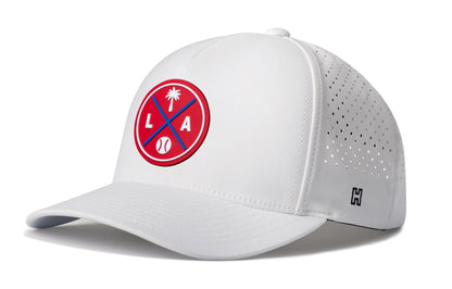 Los Angeles Baseball Performance 5-Panel Hat  |  Red LA X Flexfit® Snapback