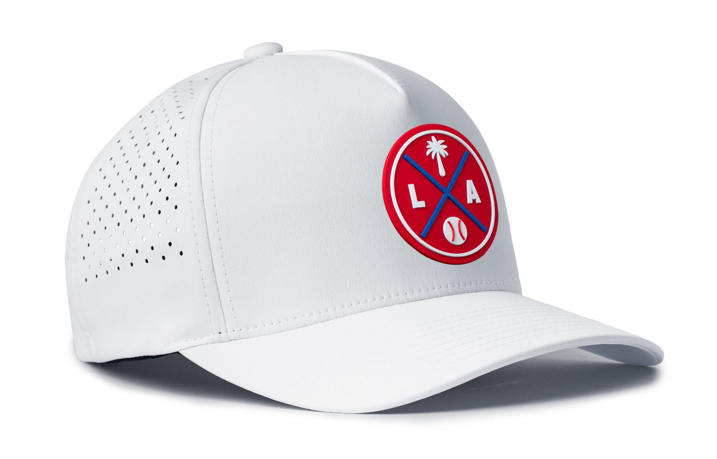 Los Angeles Baseball Performance 5-Panel Hat  |  Red LA X Flexfit® Snapback