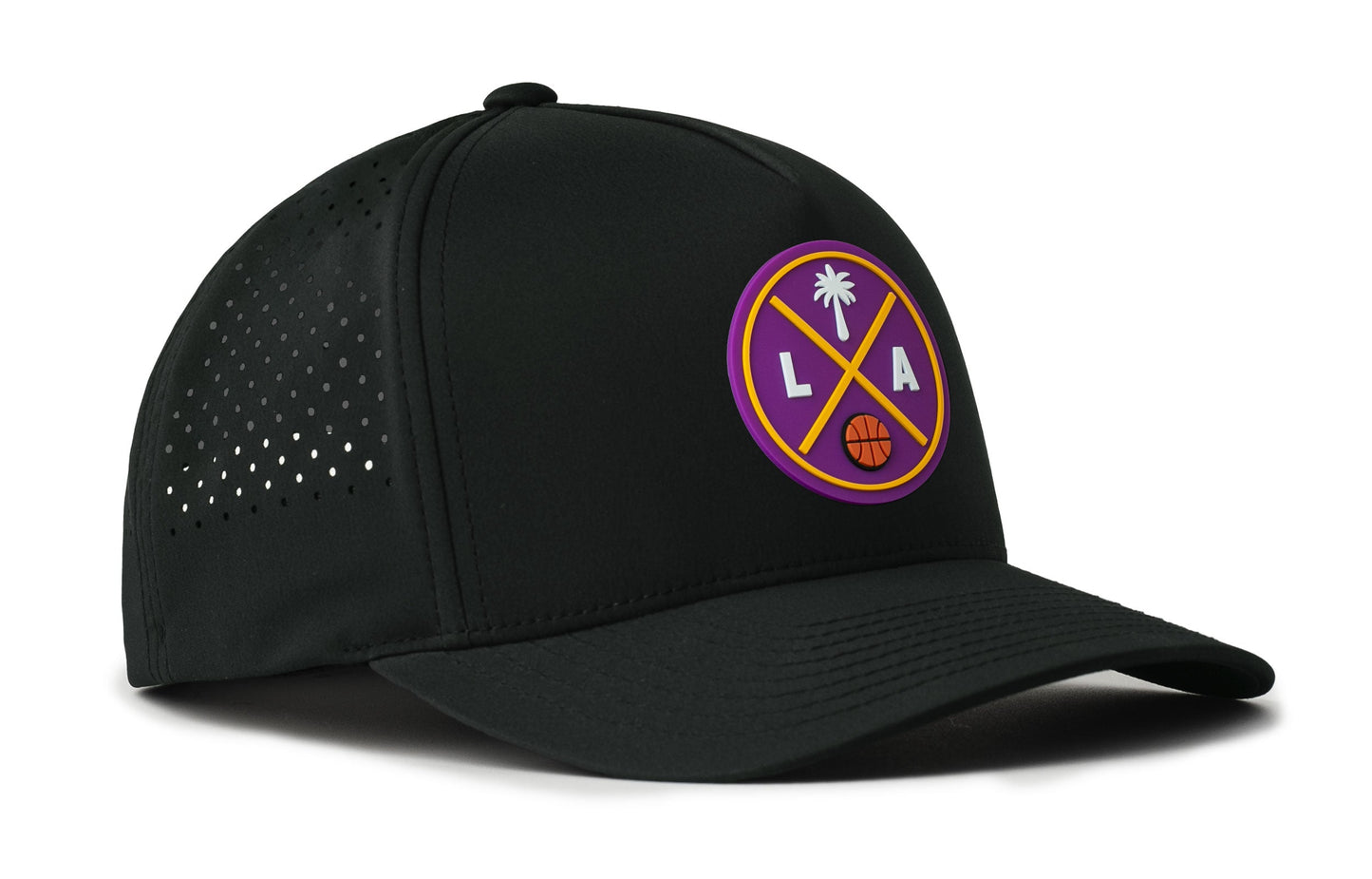 Los Angeles Basketball Performance 5-Panel Haka Hat  |  LA X Flexfit® Snapback