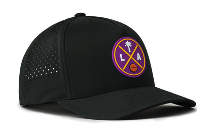 Los Angeles Basketball Performance 5-Panel Haka Hat  |  LA X Flexfit® Snapback