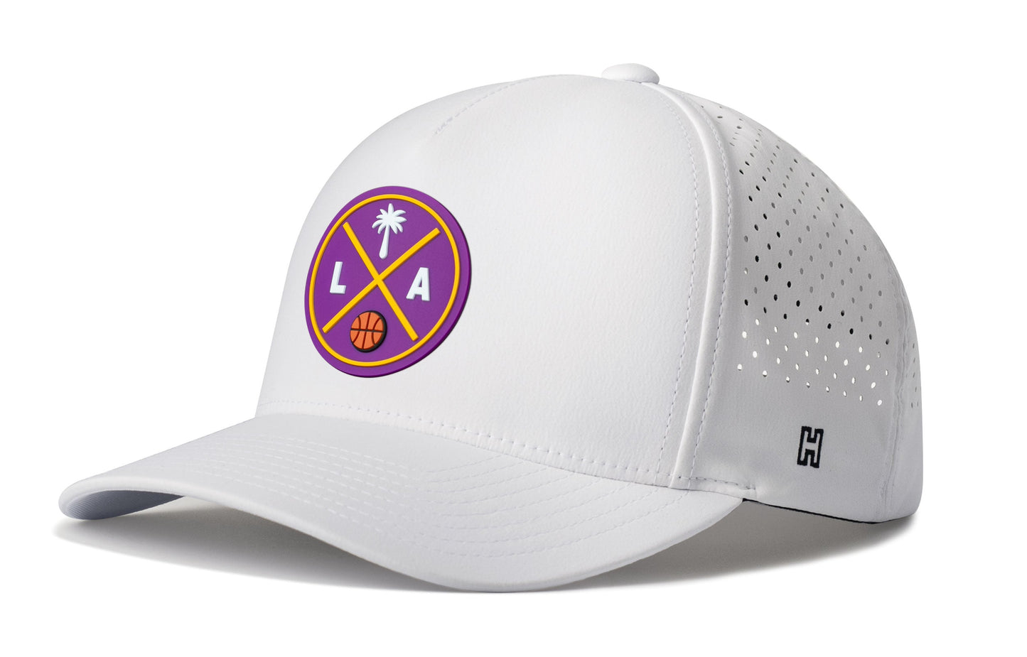 Los Angeles Basketball Performance 5-Panel Haka Hat  |  LA X Flexfit® Snapback