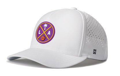 Los Angeles Basketball Performance 5-Panel Haka Hat  |  LA X Flexfit® Snapback