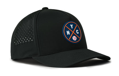 New York Baseball Performance 5-Panel Haka Hat  |  Blue NYC X Flexfit® Snapback