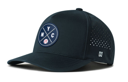 New York Baseball Performance 5-Panel Haka Hat  |  Navy NYC X Flexfit® Snapback