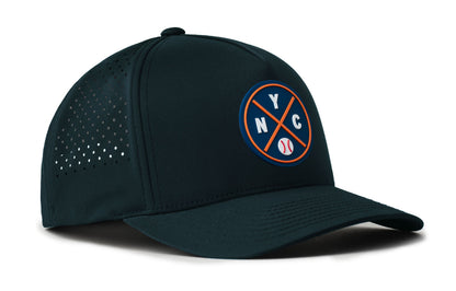 New York Baseball Performance 5-Panel Haka Hat  |  Blue NYC X Flexfit® Snapback