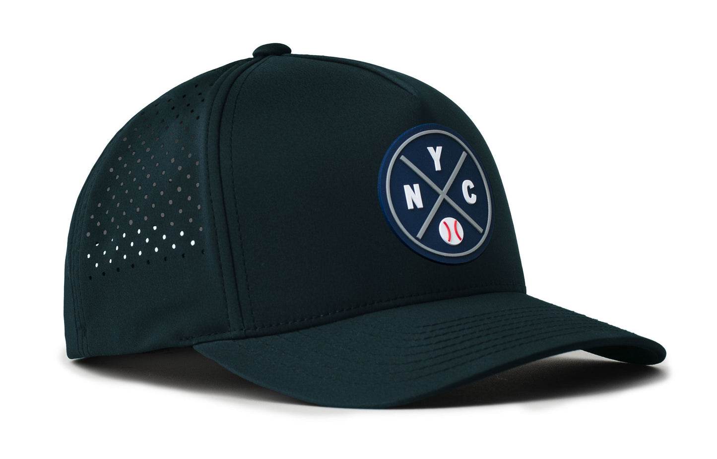 New York Baseball Performance 5-Panel Haka Hat  |  Navy NYC X Flexfit® Snapback