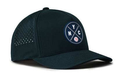 New York Baseball Performance 5-Panel Haka Hat  |  Navy NYC X Flexfit® Snapback