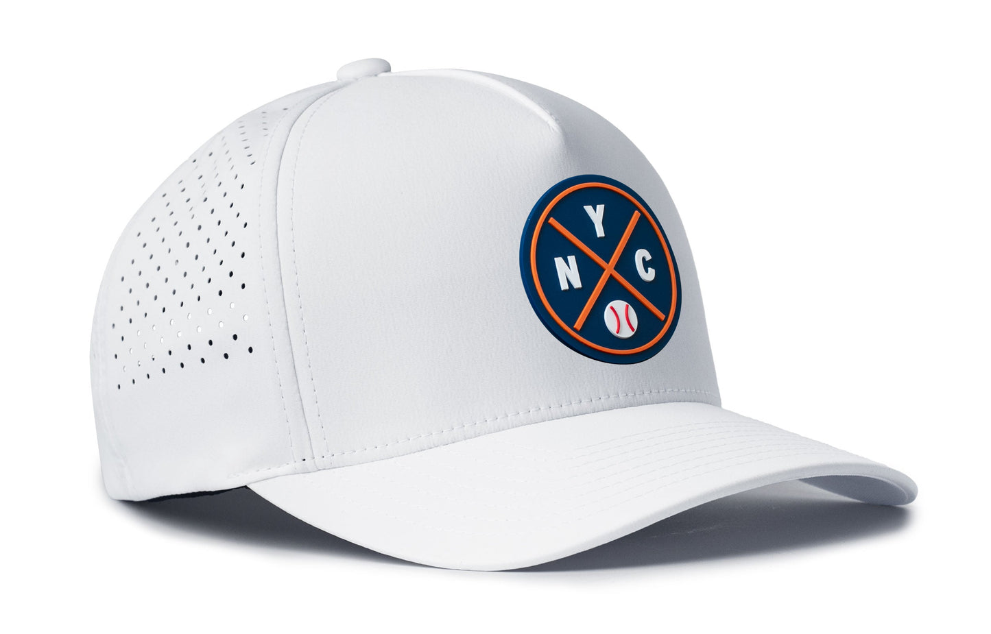 New York Baseball Performance 5-Panel Haka Hat  |  Blue NYC X Flexfit® Snapback