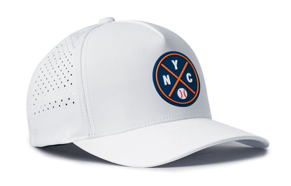 New York Baseball Performance 5-Panel Haka Hat  |  Blue NYC X Flexfit® Snapback