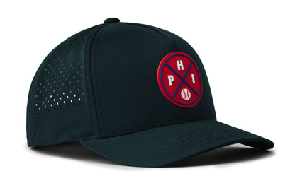 Philadelphia Baseball Performance 5-Panel Haka Hat  |  PHI X Flexfit® Snapback