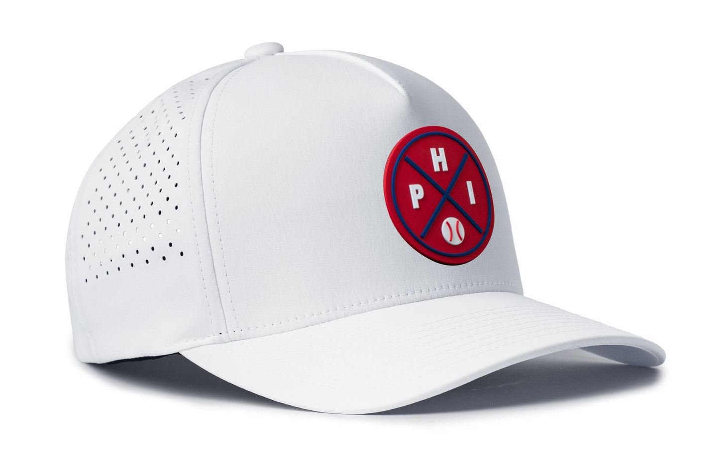 Philadelphia Baseball Performance 5-Panel Haka Hat  |  PHI X Flexfit® Snapback