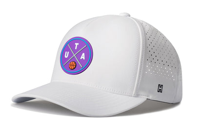 Utah Basketball Performance 5-Panel Haka Hat  |  UTA X Flexfit® Snapback