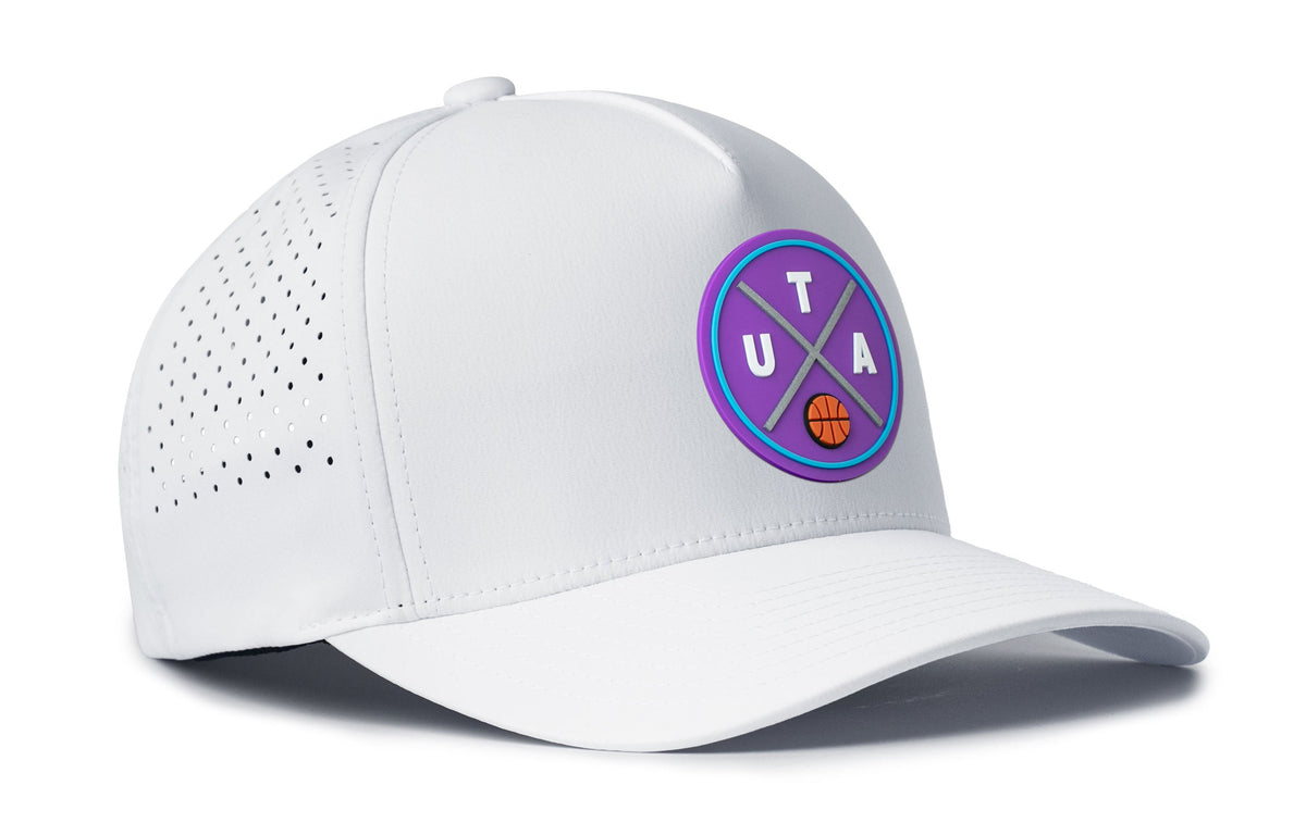 Utah Basketball Performance 5-Panel Haka Hat  |  UTA X Flexfit® Snapback