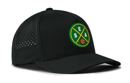 Seattle Basketball Performance 5-Panel Haka Hat  |  SEA X Flexfit® Snapback