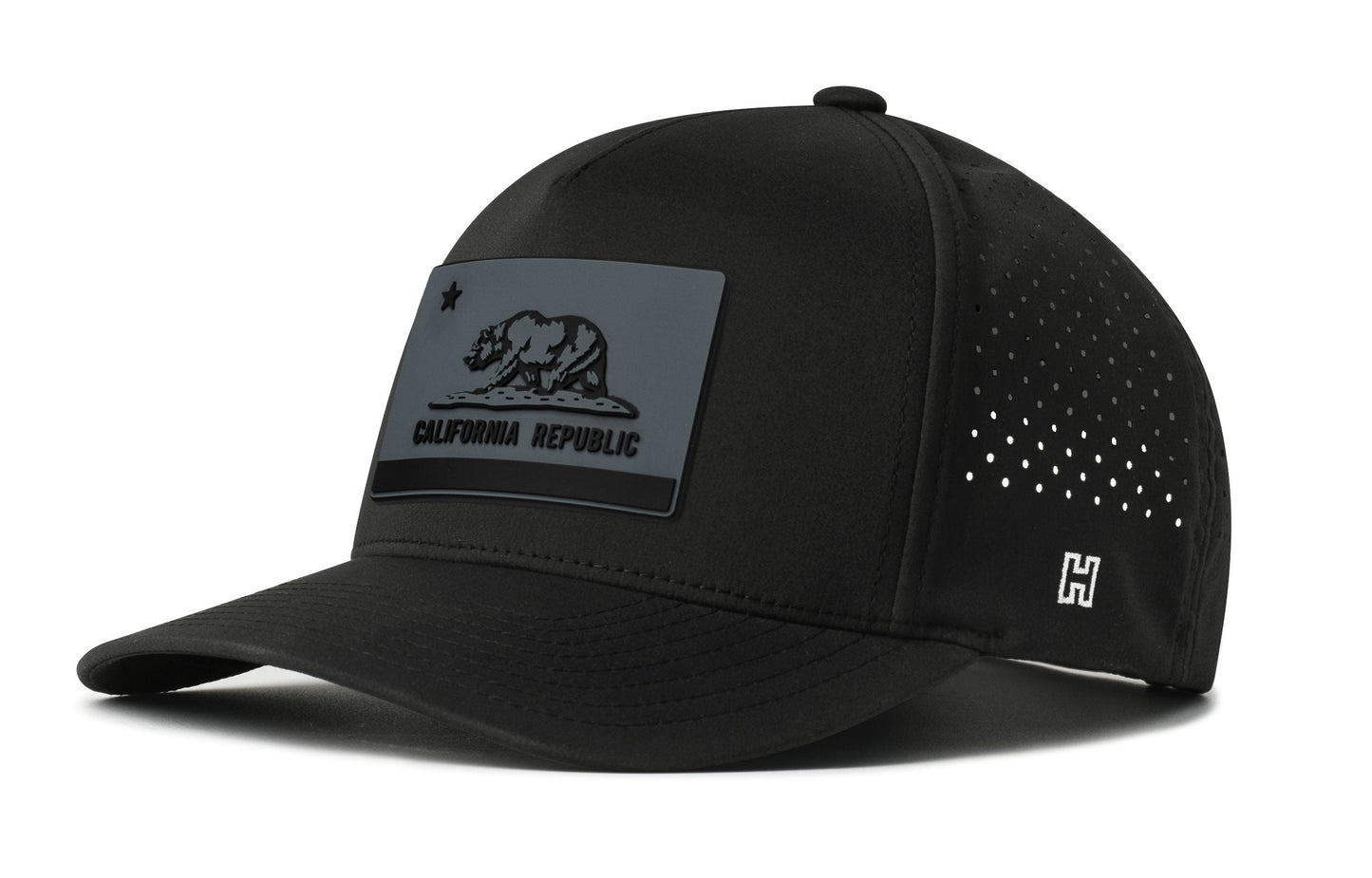 California Flag Performance 5-Panel Haka Hat  |  CA Tactical Flexfit® Snapback