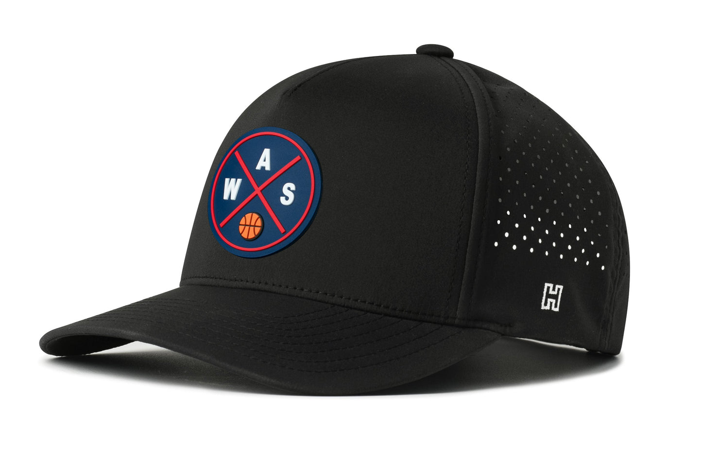 Washington DC Basketball Performance 5-Panel Haka Hat  |  WAS X Flexfit® Snapback