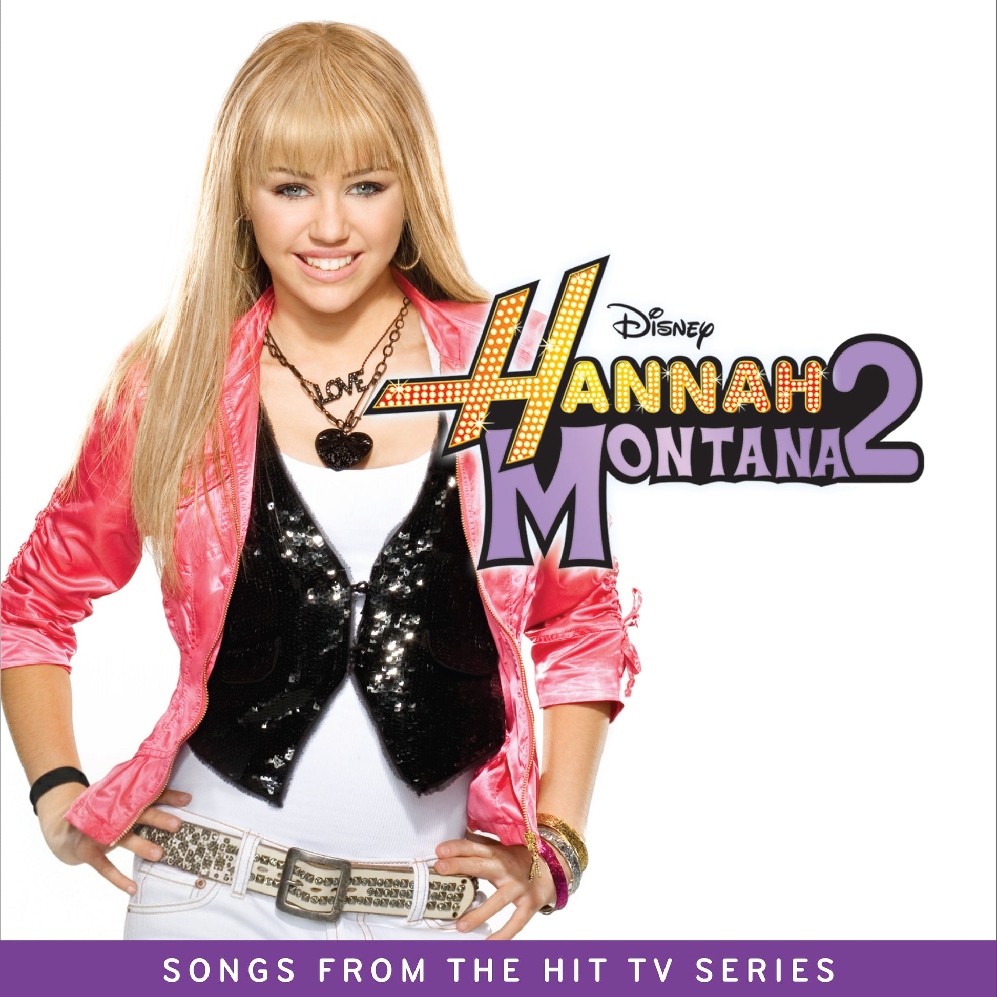 Hannah Montana 2 (Original Soundtrack) [Split Black/White Splatter Vinyl] Vinyl Record