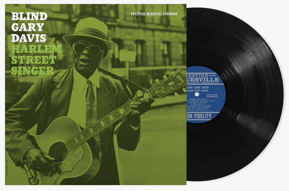Reverend Gary Davis - Harlem Street Singer (Bluesville Acoustic Sounds Series) Vinyl Record