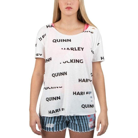 Harley Quinn Birds of Prey Cosplay Distressed T-Shirt