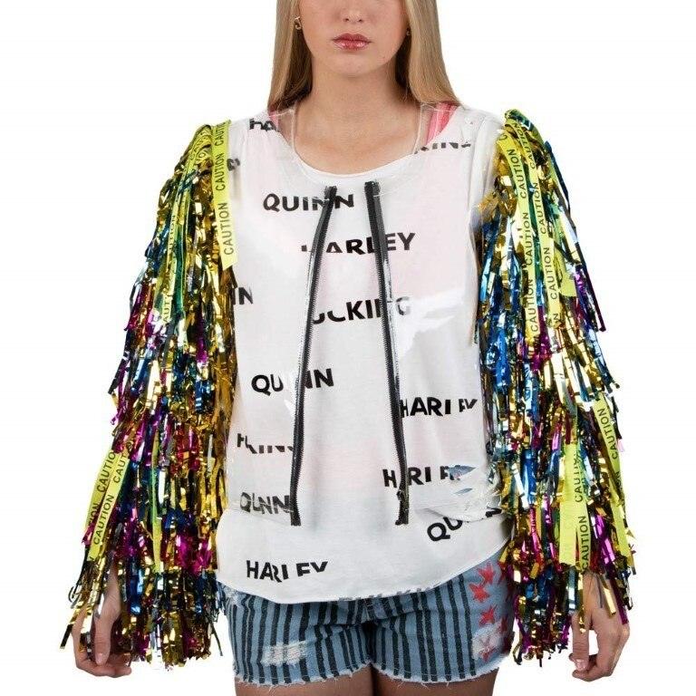 Harley Quinn Birds of Prey Cosplay Distressed T-Shirt