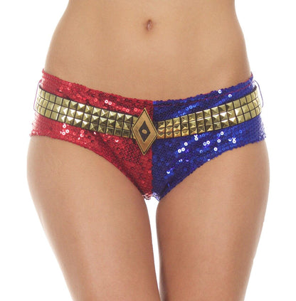 Harley Quinn DELUXE Sequins Halloween Costume Under garment