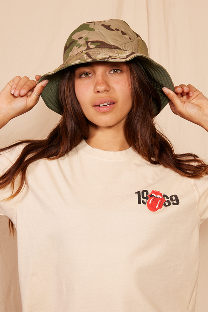 Vintage Reversible Army Bucket Hat