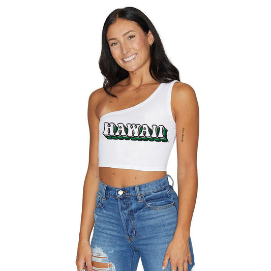University of Hawaii Womens One Shoulder Tank Top Officially Licensed