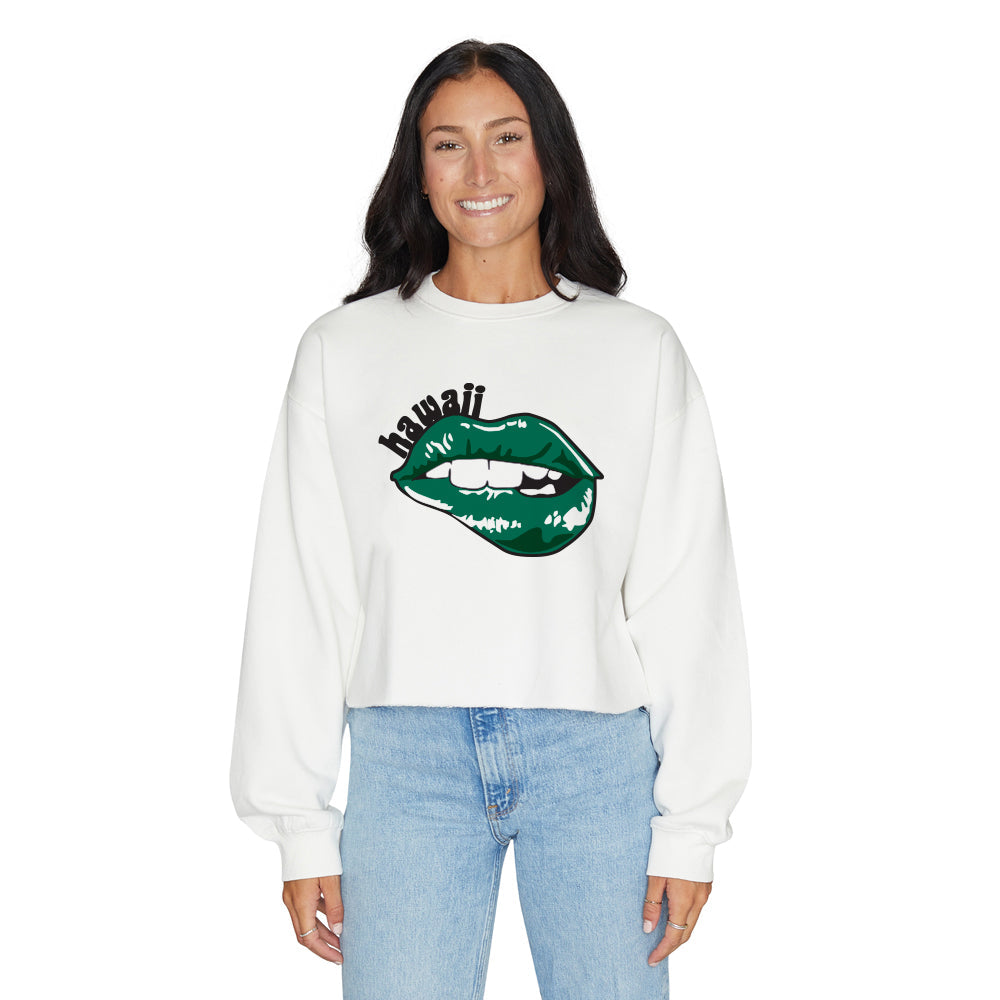 University of Hawaii Lips Womens Crewneck Officially Licensed