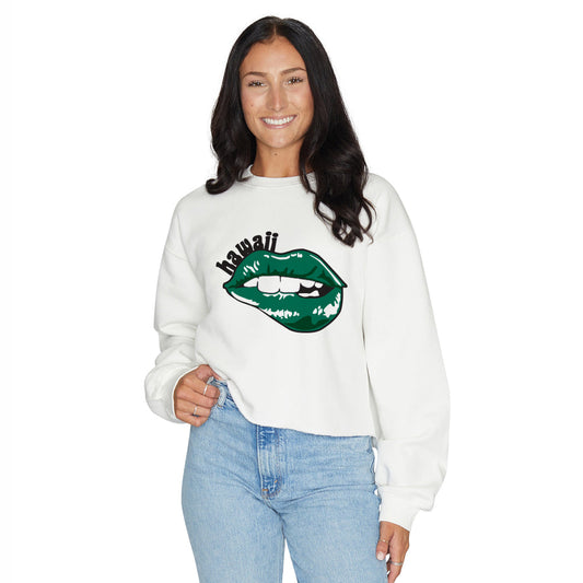 University of Hawaii Lips Womens Crewneck Officially Licensed