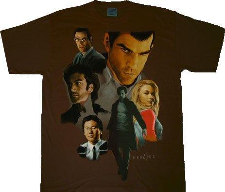 Heroes Characters Painting T-shirt