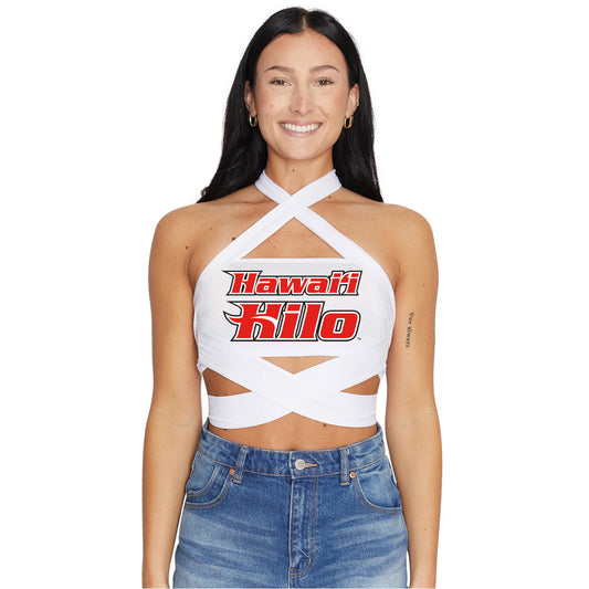 University of Hawaii Hilo White Multi Way Womens Bandeau Top Officially Licensed