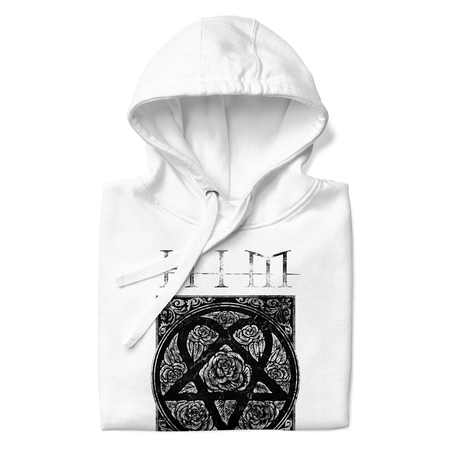 HIM Chapel Mens Officially Licensed Hoodie White