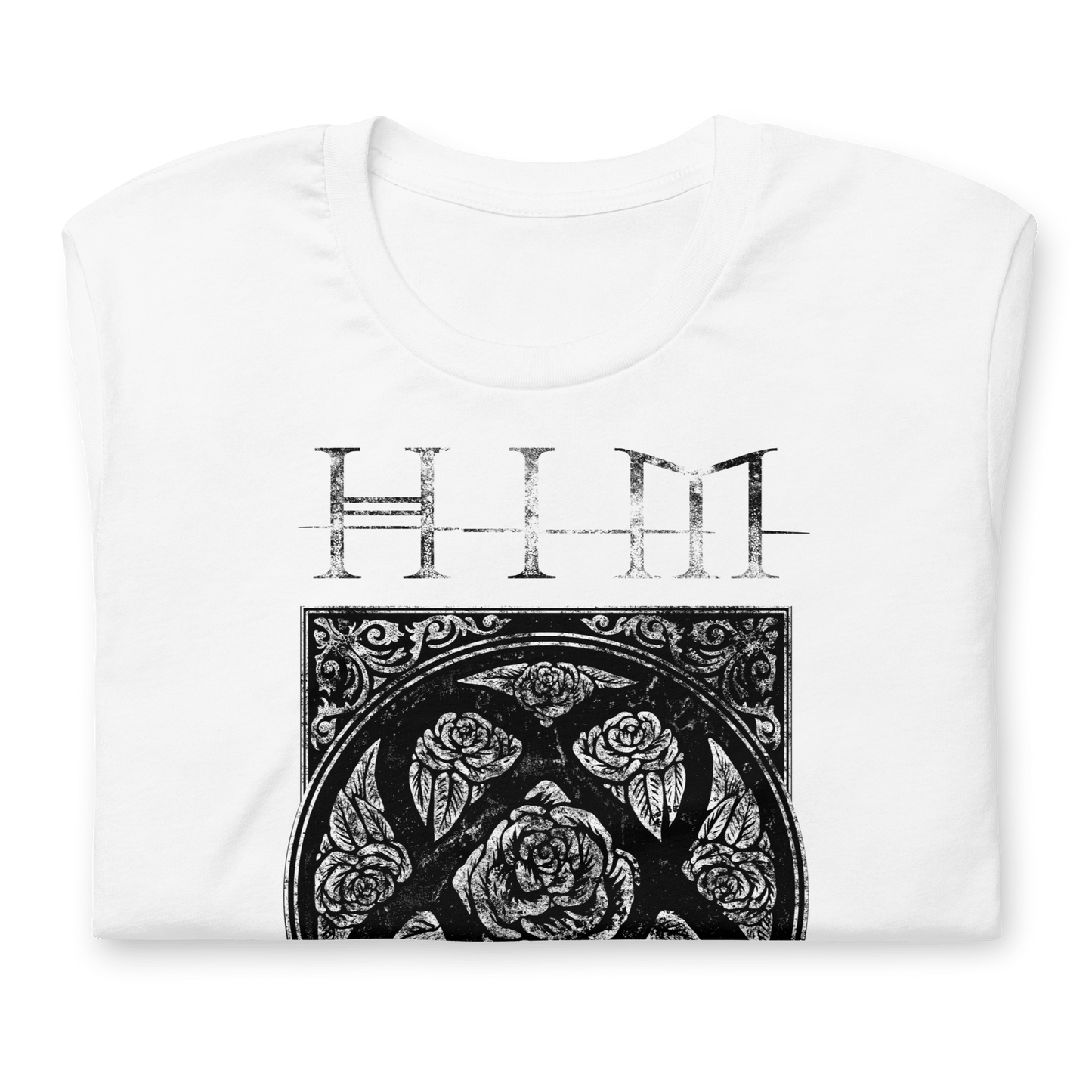 HIM Chapel Jumbo Print Officially Licensed Mens T Shirt White