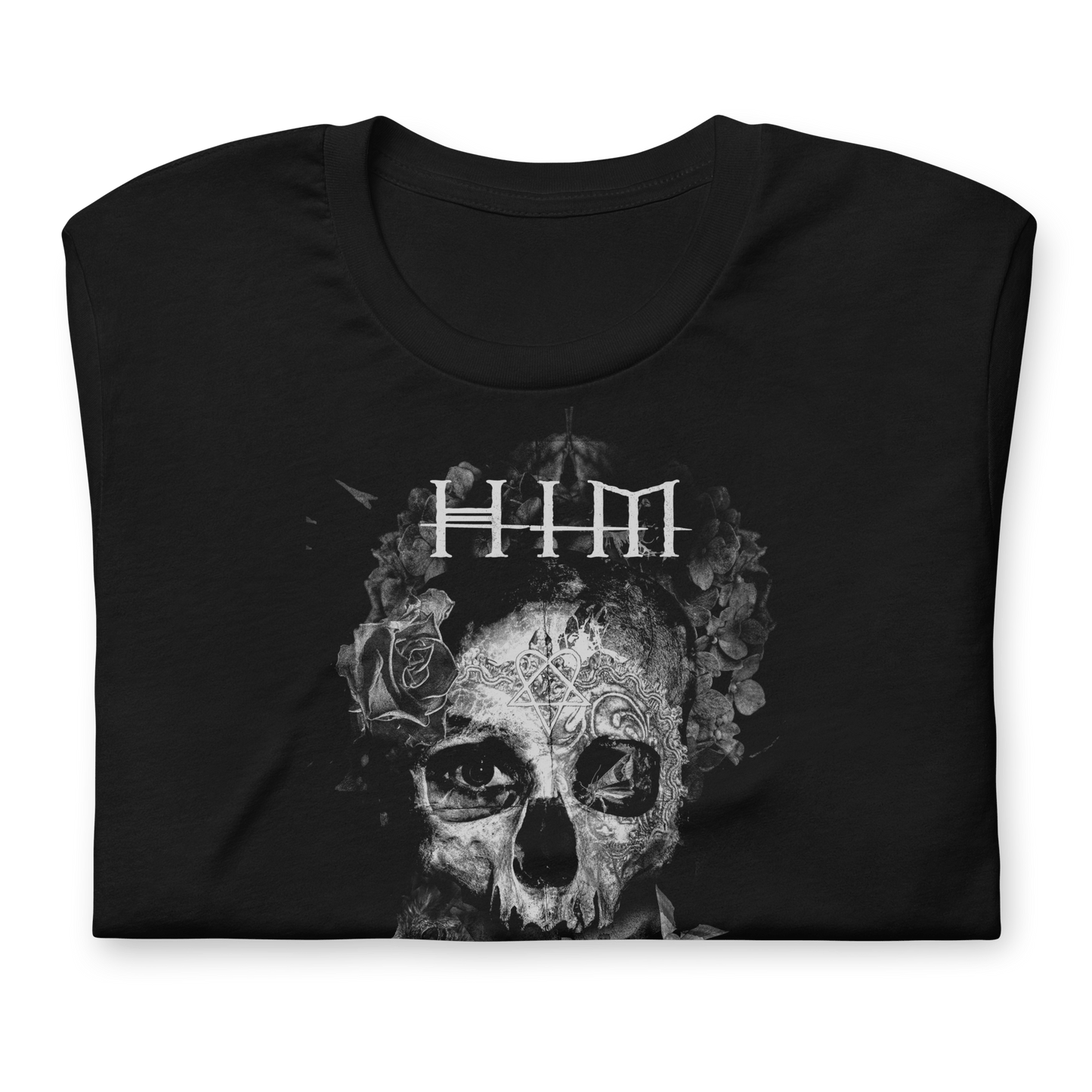 HIM - Dark Light Jumbo Print Officially Licensed Mens T Shirt Black