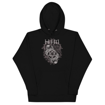 HIM Finland's Finest Mens Officially Licensed Hoodie Black