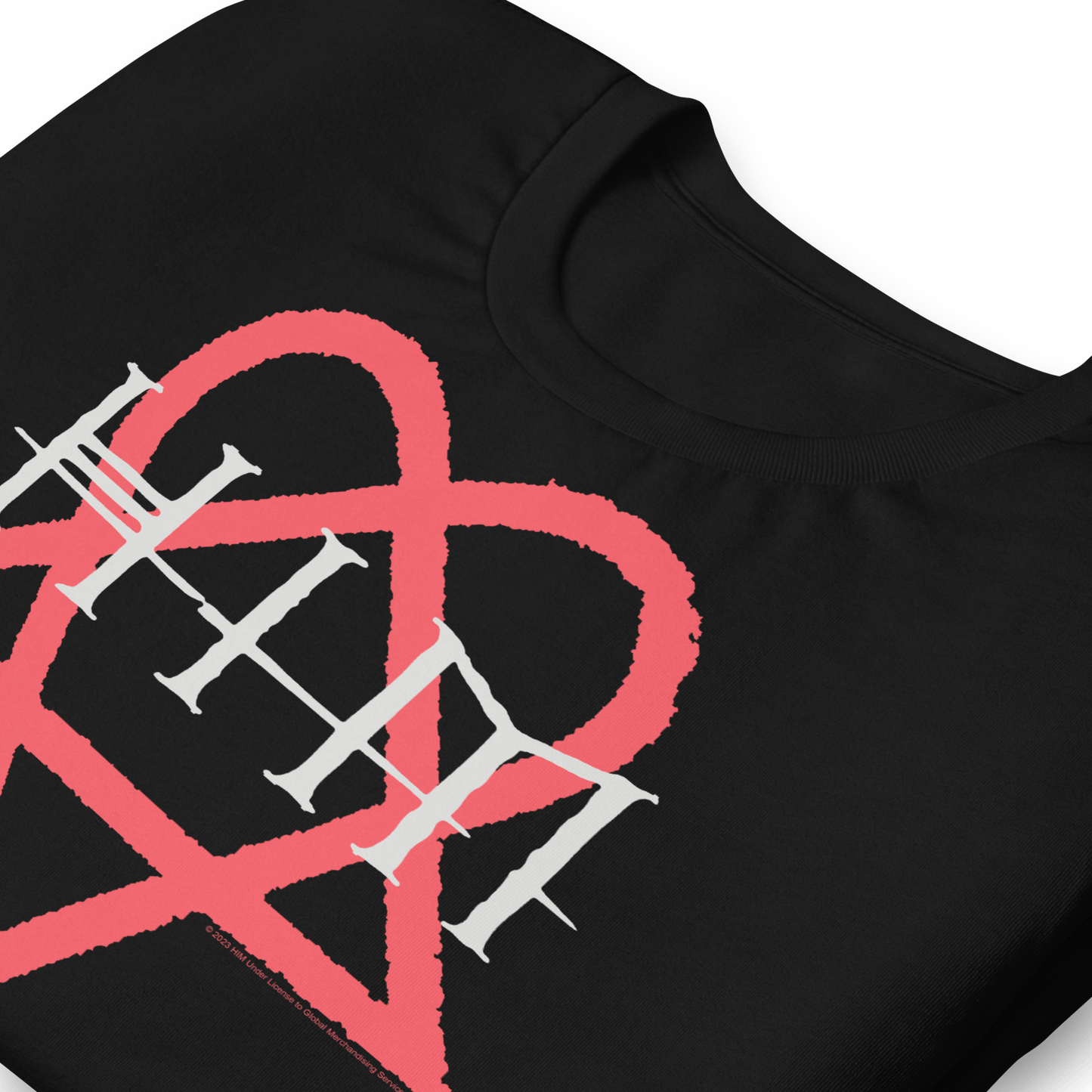 HIM Heartkiller Jumbo Print Officially Licensed Mens T Shirt Black