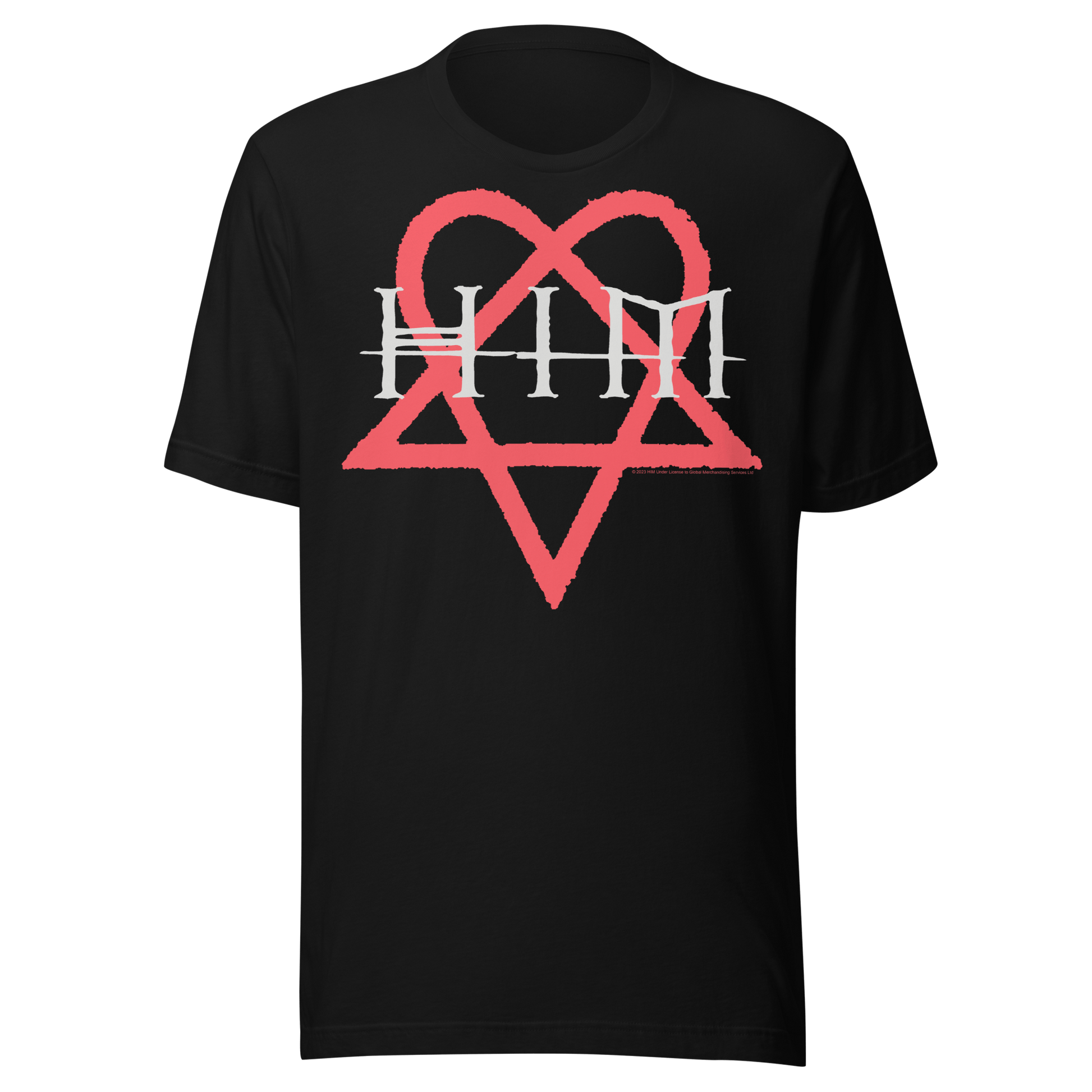 HIM Heartkiller Jumbo Print Officially Licensed Mens T Shirt Black
