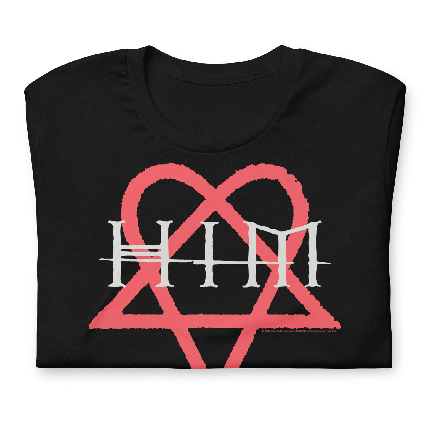 HIM Heartkiller Jumbo Print Officially Licensed Mens T Shirt Black